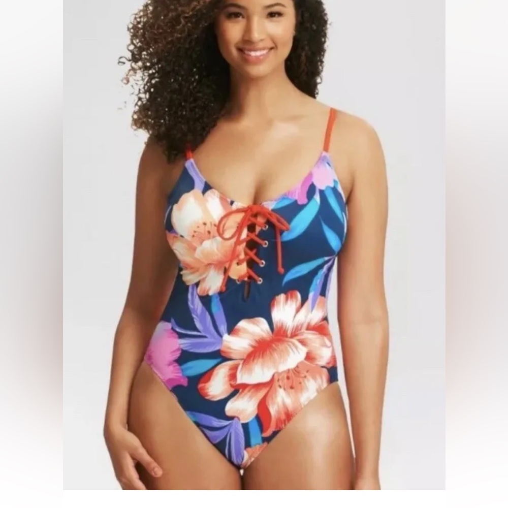 Beach Betty by Miracle Brands One-Piece Swimsuit XL *NWT*